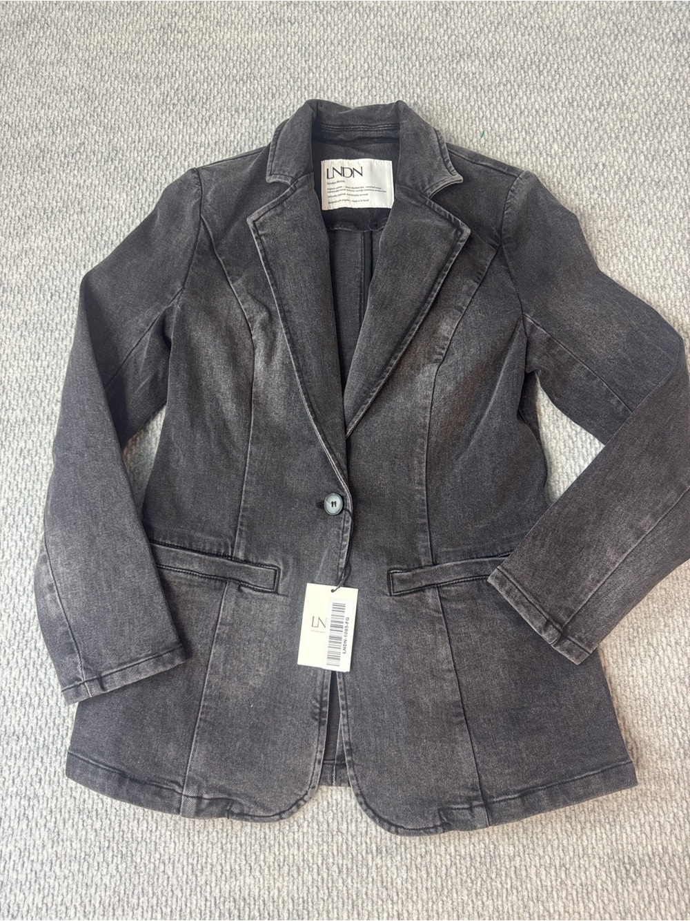 LNDN Jacket Vintage Black Wash Sz XS Women’s NWT